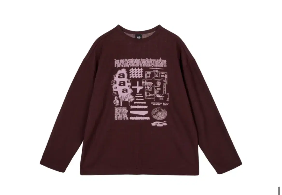 애드오프 GLOBAL VILLAGE KNIT SLEEVE BURGUNDY